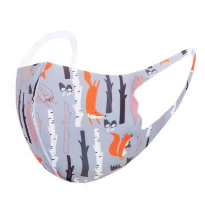 China Anti-Wrinkle Fashion Kids Anti-dust Outdoor Printed Reusable Washable Face Mask for sale