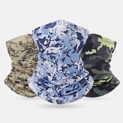 China Breathable Anti-dust Camouflage Face Cover Cycling Multifunctional Headscarf Face Veil for sale