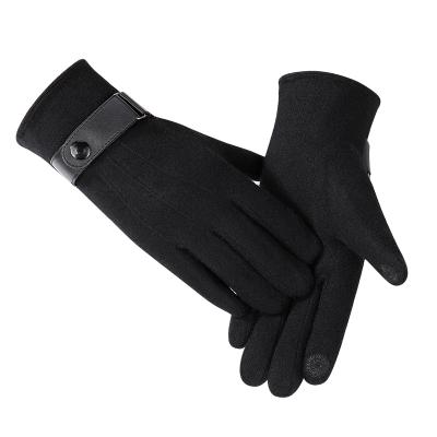 China Comfortable Cheap Outdoor Touch Screen Motorcycle Driving Mens Winter Woolen Gloves For Man for sale