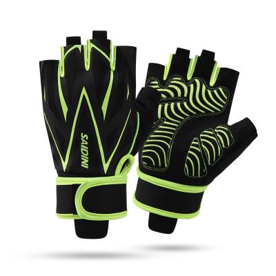 China Cheap Anti-skid Half Finger Anti-skid Gloves Gym Sports Unisex Gym Fitness Gloves for sale