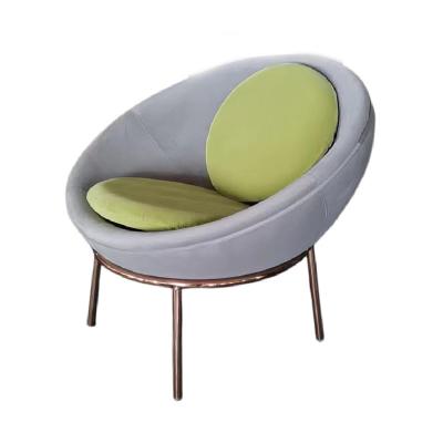 China Modern bowl chair Nordic leather sofa egg chair shell living room ball leisure lounge chair for sale