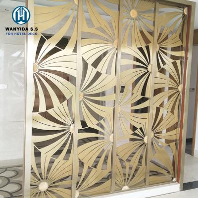 China CLASSIC Luxury Nordic Style Stainless Steel Room Divider Decorative Screen Partition for sale