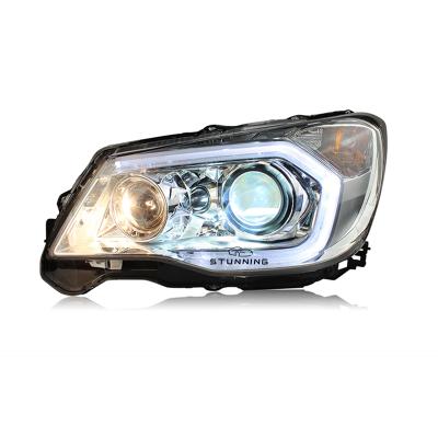 China PP+PC LED DRL HID Xenon Headlamp Headlamp For Subaru Forester 2013 Head Light Head Lamp 2014 2015 2016 for sale