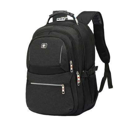 China With Swiss Wholesale Fashionable Business Laptop Backpack USB Plug Cover Rucksack Backpack For Men for sale