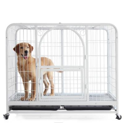 China Wholesale High Quality Breathable Indoor Outdoor Pet Cages Large Metal Mesh Wire Dog Cage Folding Pet for sale