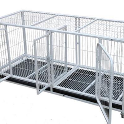 China Not Applicable Customizable Doubles White Dog Cage Manufacturers Large Pet Breeding Cages Animal Cages for sale