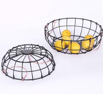 China Modern Metal Wire Fruit Vegetable Basket Universal Wrought Iron Long Life Tidy/Storage Basket for sale