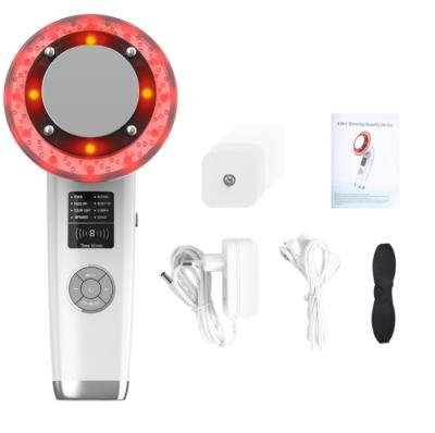 China 8 in 1 EMS RF Ultrasound Cavitation LED Light Therapy Body Slimming Massager Weight Loss Fat Burner Anti Cellulite Machine for sale