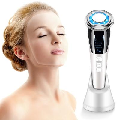 China Shrink Skin EMS Facial Pore Face RF Hot and Cold Instrument Beauty Mesotherapy Electroporation Rejuvenation Women Face Care Tool for sale