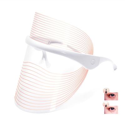 China Facial Wrinkle Remover LED Light Beauty Face Mask Instrument 3 Colors SPA Photon Therapy For Anti Wrinkle Skin Rejuvenation for sale