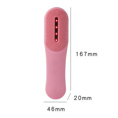 China Waterproof and Rechargeable Facial Massager Brush IPX7 DEEP CLEANSING Silicone, Cleansing Face Exfoliating Blackhead Removing Massager Brush for sale