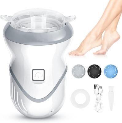 China Professional Electric ABS Callus Remover Portable Rechargeable Feet Foot Folder Pedicure Tools With Vacuum Adsorption Foot Grinder for sale