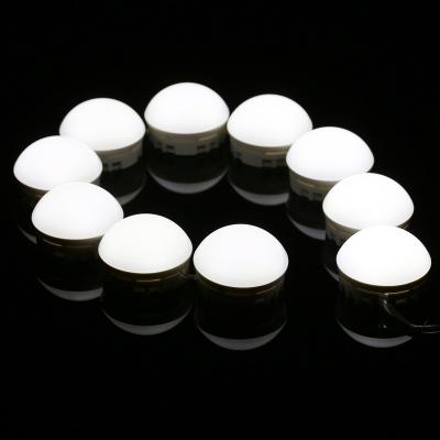 China Hollywood LED Vanity Mirror Light Makeup Mirror Bulb Hollywood Vanity Lights Kit with 10pcs Led Mirror Bulbs for sale