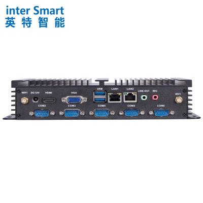 China Mini USB Port DC 12V Industrial PC based on Intel Core i3 i5 i7 Dual Core 2.5 4th 5th GHz 6COM 2LAN 4USB PC for sale