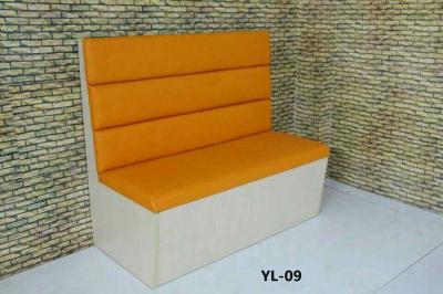 China Movable leather restaurant booth sofa (YL-09) for sale