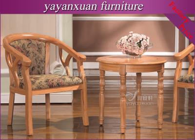 China Round Wood Dining Table From Furniture Exporter For Supply With Good Price (YW-34) for sale