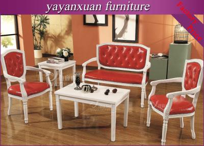 China White Wooden Table And Chairs From Manufacturer For Supply With Cheaper Price (YW-P10) for sale