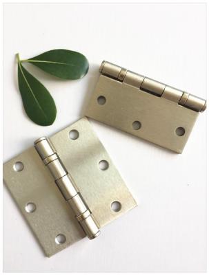 China Satin Nickel Ball Bearing Door Hinges , 2 Bb Bearing Gate Hinges  Steel Circle  Flat Head Polished for sale