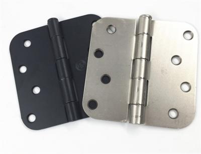 China American Type Black Metal Door Hinges , Small Corner Square Hinges for sale