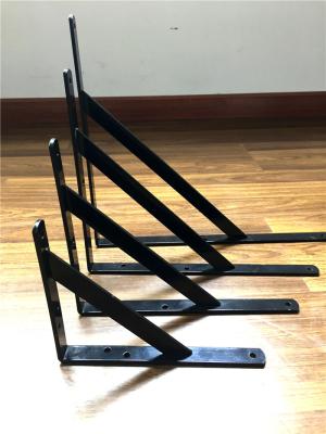 China 10 Inch 30mm Corner Shelf Bracket Adjustable Angle Metal Shelving Brackets for sale