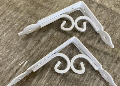 China Garden Decorative 2.0mm 2.8mm Steel Shelf Brackets With Hook for sale