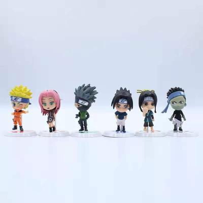 China Cartoon Toy YUXUAN Anime Figure 6pcs Set Action Number Mini Figure Collection Model Toys for sale