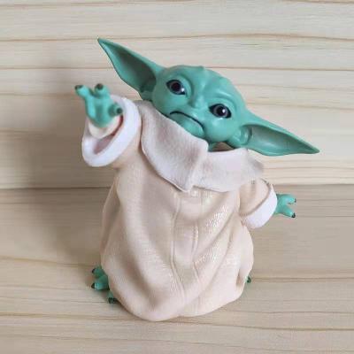 China Cartoon Toy 8cm Baby Yoda Collection Action Figure Toy PVC Miniature Toys Doll Gift For Children's Day for sale