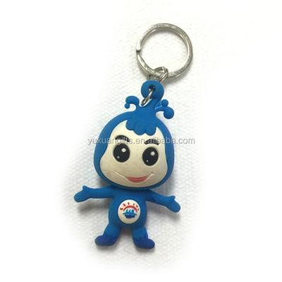 China Fashional Souvenir Gifts Customized Promotional Cute Soft Rubber PVC Key Ring Key Chain Keychain for sale