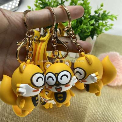 China Fashional Souvenir Gifts Manufacturers Selling Custom Rubber Keychains PVC Key Chain for sale