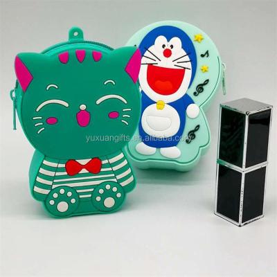 China Wholesale Colorful Rainbow Shape Coin Purse Cartoon Children Mini Purse Bag Soft Silicone Coin Purse for sale