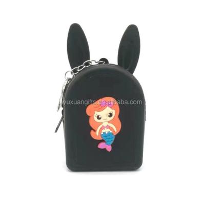 China Promotional Rainbow Shape Coin Purse China Supplier Silicone Rubber Backpack Coin Purse for sale