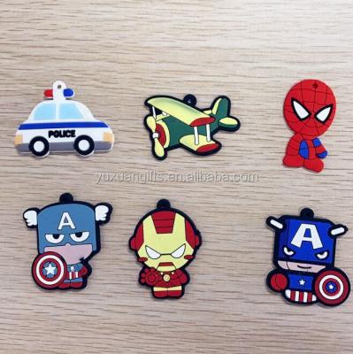 China custom 3D clothing embossed soft pvc rubber patch for sale