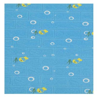 China Z-225 Waterproof+ECO-Friendly+Self-adhesive Porcelain Other Cheap Wallpapers/Wall Panels Fish Pe Foam Brick 3d Wallpaper 3d Foam Bricks Home Wall Sticker decor for sale