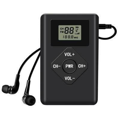 China Mini PORTABLE FM Radio Receiver with LCD Display for Interpreter, Conference, Sporting Event for sale