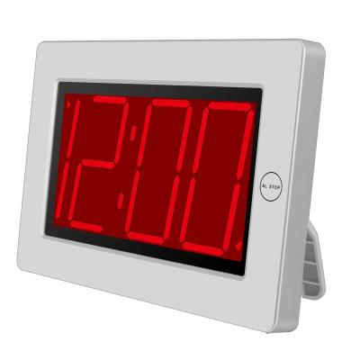 China LUMINOVA KWANWA Digital LED Wall Clock Desk Clock - 3 Inch Red LED Display, Battery Operated Only, Brigtness Adjustable, Alarm, Nap for sale