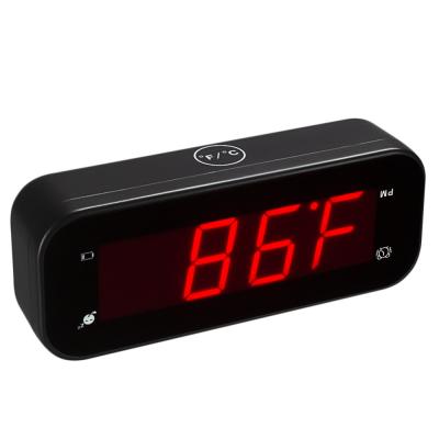 China LUMINOVA Digital Alarm Clock, Easy Setting & Single Desk Battery Operated Clock Red Digits Great For Bedroom/Living Room/Travel for sale