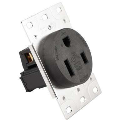 China Residential 250-Volt/General Purpose 50-Amp 2-Pole 3-Wire Heavy Duty Flush Mount Receptacle Receptacle for Welder for sale