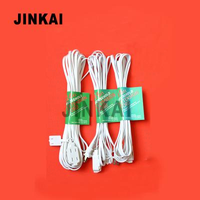 China J80022 white indoor industrial equipment outlet 2 prong 16/2 household 3 SPT2 extension cord-15FT for sale