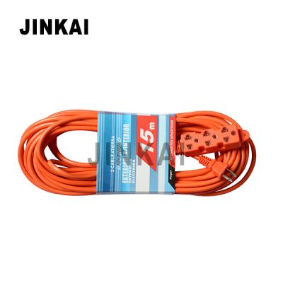 China J80024 Industrial Equipment Orange 16/2 Outdoor SJTW Extension Rope With 3 Multi Purpose Outlet For South America for sale