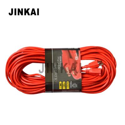 China Household Appliance J80031 16/3 SJTW Red General Purpose Extension Cord Indoor/Outdoor for sale