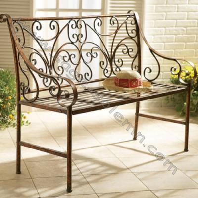 China Outdoor Patio Bench 2014 Hot Sale Wrought Iron Garden Bench for sale