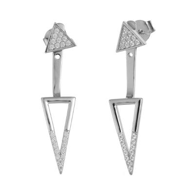 China New factory price FASHIONABLE geometric sterling sliver earrings for women for sale