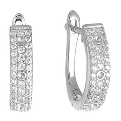 China TRENDY Earring Fashion Jewelry 925 Sterling Silver Huggie Earrings For Women for sale