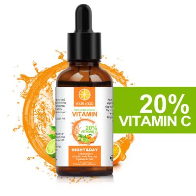 China Skin Revitalizer Private Label Vitamin C Serum Korean Anti Aging Facial Wrinkle Brightening Serum VC Antioxidant Hydration Whitening Serum for sale