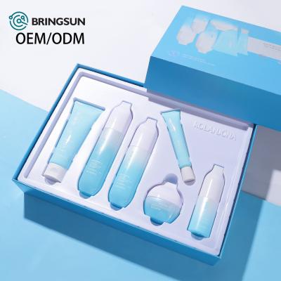 China Face Cosmetics Skin Care Manufacturers Rebranding Women Facial Skin Care Kit Skincare Set for sale