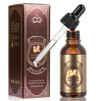 China Skin Revitalizer Private Label Plant Extract Ginger Heat Sensitive Therapy Essential Oil For Massage for sale