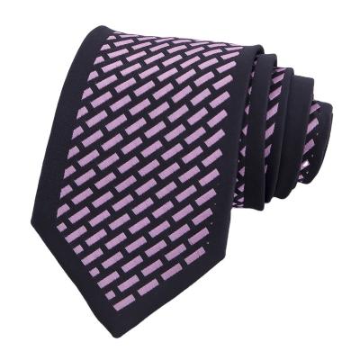 China 100% Handmade RunLin Customized Handmade Woven Jacquard Fabric Business Daily Casual Formal Silk Ties for sale