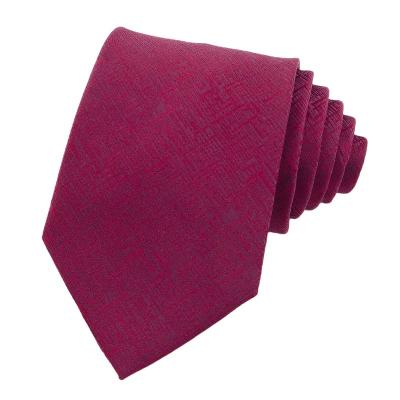 China 100% Handmade RunLin Factory Custom Woven Jacquard Fabric Business Daily Casual Formal Polyester Ties for Men for sale