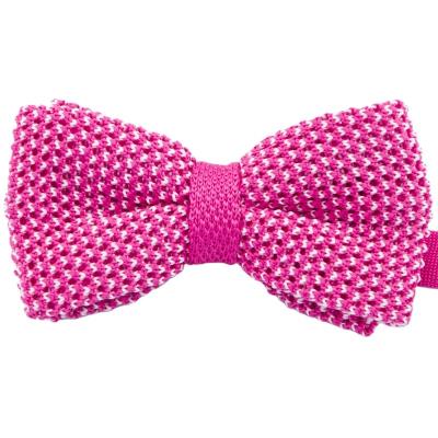 China 100% Handmade RunLin Factory Handmade Customized  Business Solid Knitted Woven Fabric Bow Ties for Men for sale