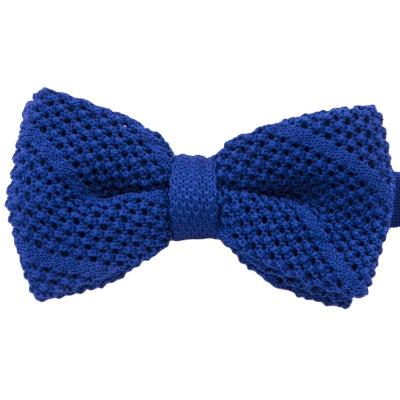 China 100% Handmade RunLin Factory Knitted Handmade Customized  Business Woven Fabric Bow Ties for Men for sale